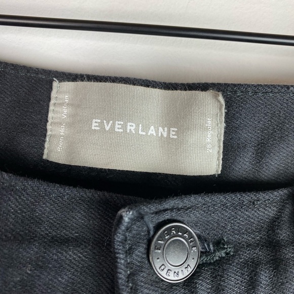 Everlane High Rise Black Jeans 28 Regular - Picture 3 of 7